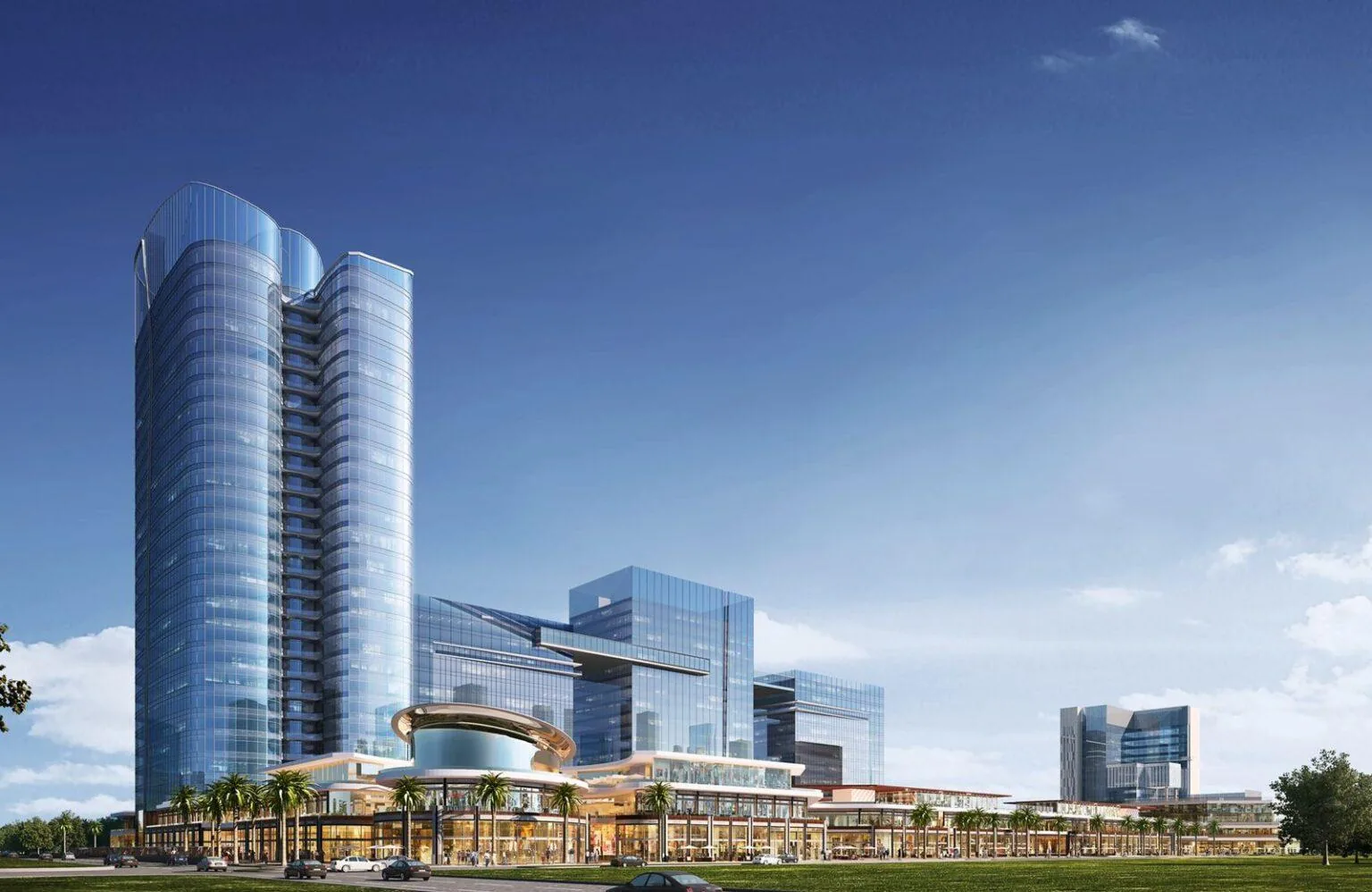 Architectural impression of Golden Grande towers